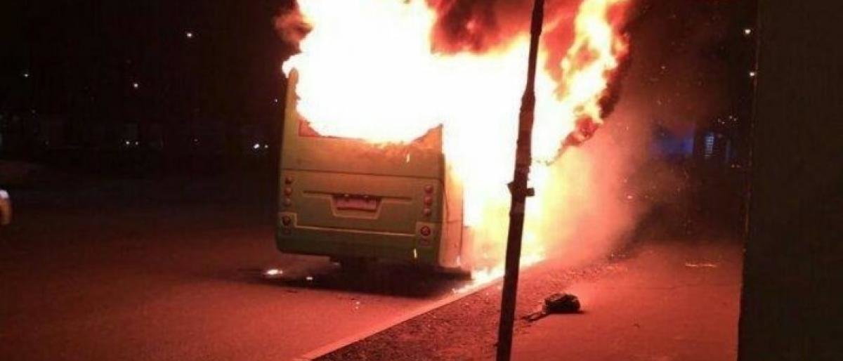 На окружной сгорела маршрутка Боярка - Киев, На окружной сгорела маршрутка Боярка - Киев,, Олег Поваров